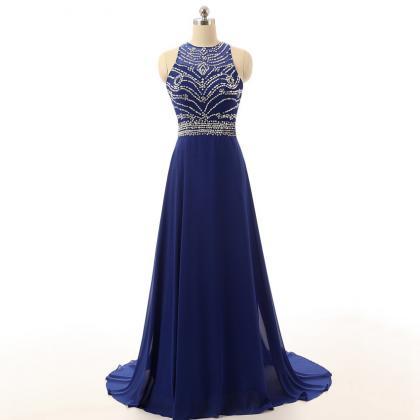 2017 Royal Blue Prom Dresses Featuring Scoop..