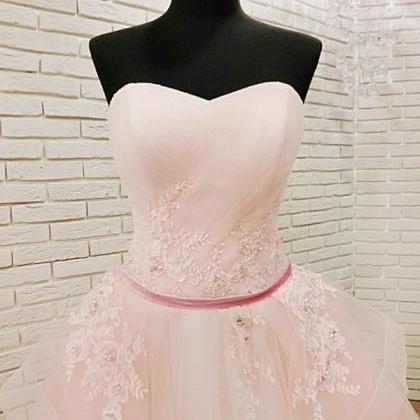 Straps Tulle Long Quinceanera Prom Dresses With Appliques MP178