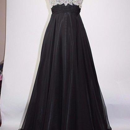 2018 Black Prom Dresses Long Elegant Backless..