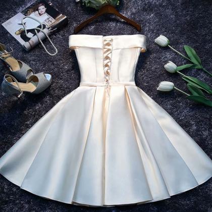 Mini Party Dress Ball Gown Champagne Short..