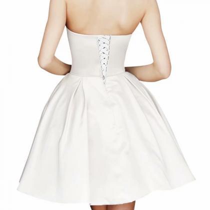 2019 White Short Homecoming Dresses Prom Party..