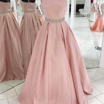 Blush Pink Formal Prom Dresses, Prom Dress,prom..