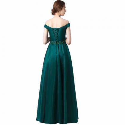 Dark Green Prom Dresses Long 2019..