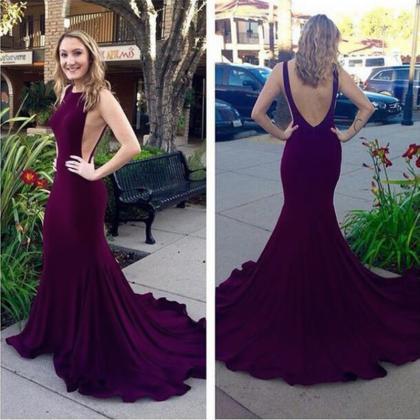 Sexy Backless Mermaid Prom Dresses ..