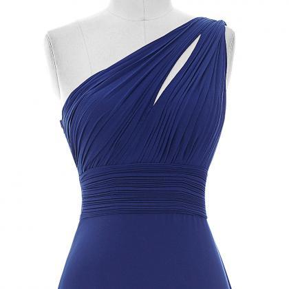 Marvelous Royal Blue Evening Dresses With One..