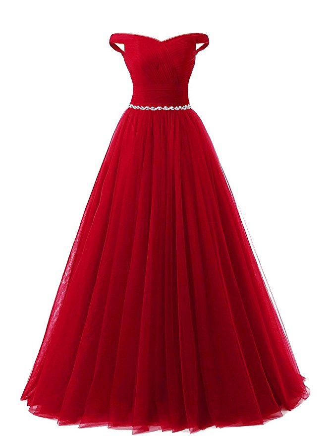 Off The Shoulder Red Floor Length V Neck Bridesmaid Dresses,elegant Long Prom Dresses, Wedding Party Dresses, Evening Gowns