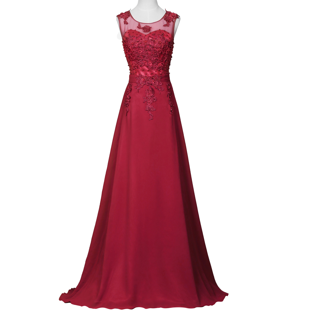 Stunning Burgudny Chiffon Bridesmaid Dresses,elegant Long Beaded Formal Dresses, Wedding Party Dresses, Evening Gowns