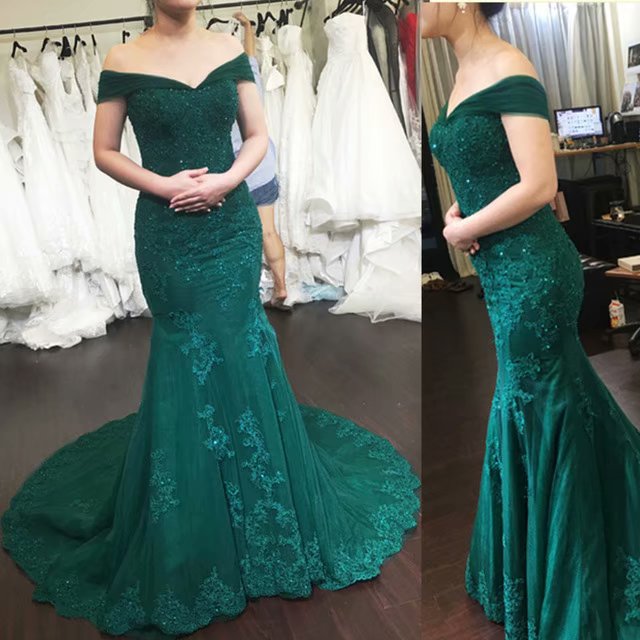 Hunter green prom dress 2019 shop
