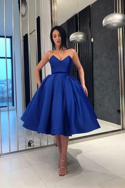 Graduation Dress Short Prom Dresses Royal Blue Homecoming Dress Mini Prom Gowns Women Party Dress
