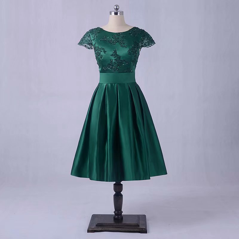 Dark green shop knee length dress