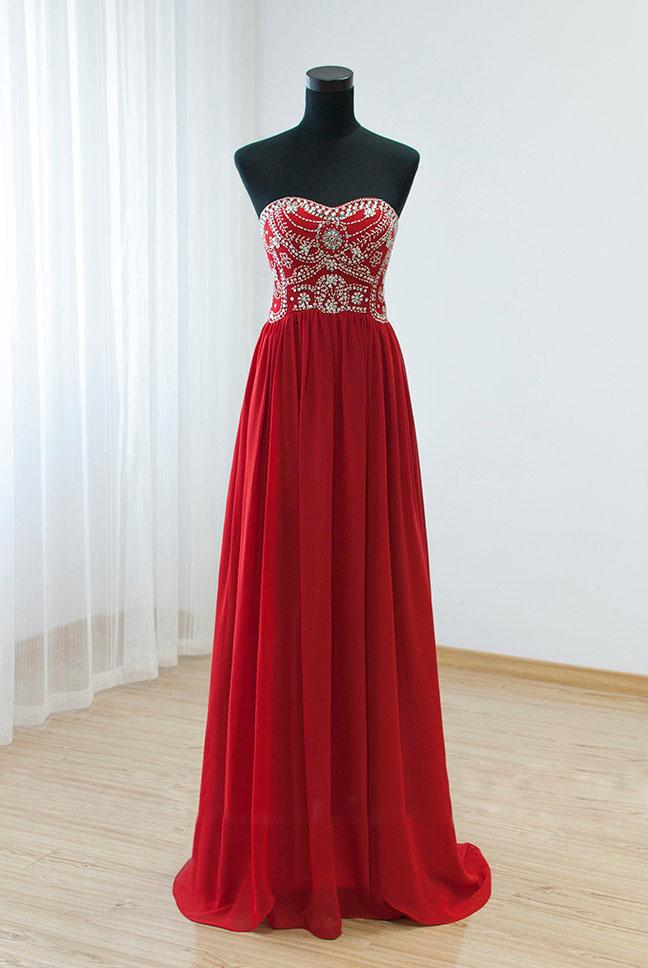 Rhinestone Embellished Prom Dresses