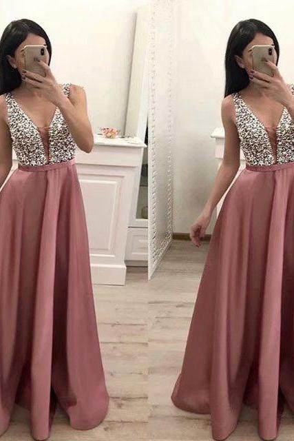 Blush pink prom dresses 2019 top