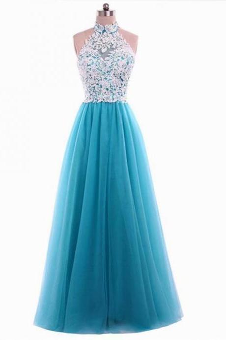 Charming Prom Dress,Free Shipping Sleeveless Prom Dress,Sexy Lace Prom Dresses,Tulle Evening Dress,Long Party Dress