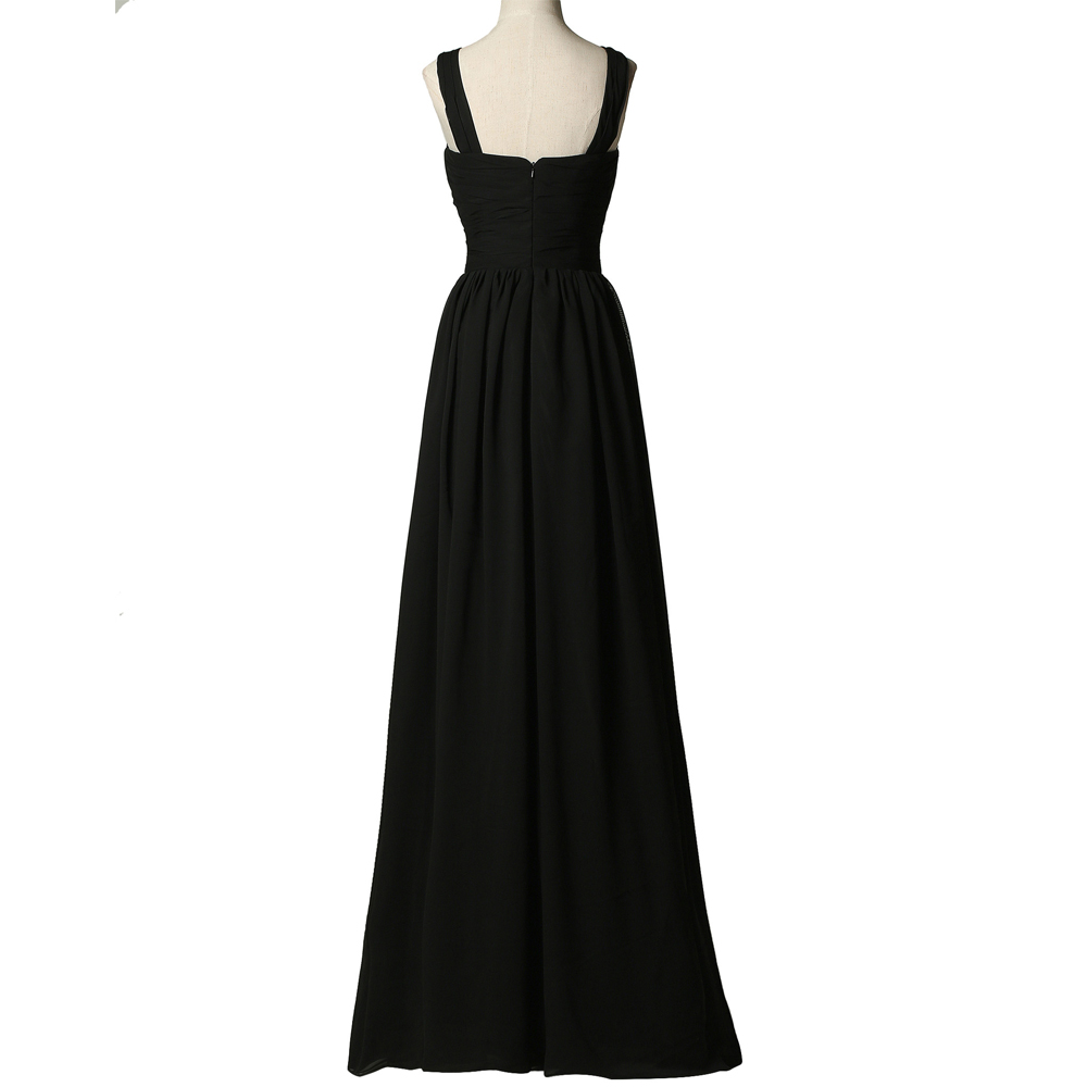 Fashion Black Bridesmaid Dresses,elegant Long Lace Applique Prom ...